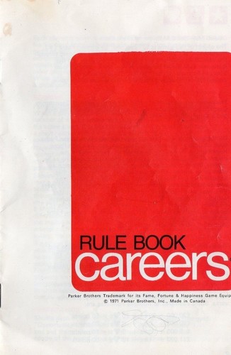 Careers board game rule - game, book