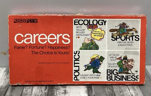 Careers game parker games 1971 - careers,